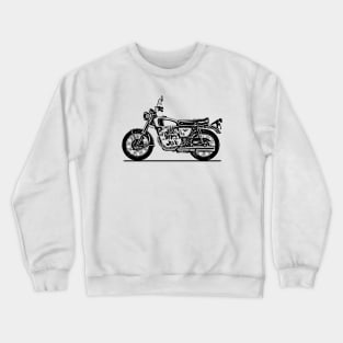 CB250 Super Sport Bike Sketch Art Crewneck Sweatshirt
